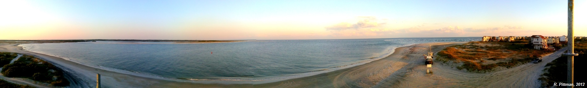 Panorama image from atop the radar scaffolding.