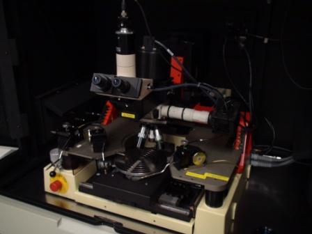 Picture of the PA 200 probe station in the Owen characterization lab.