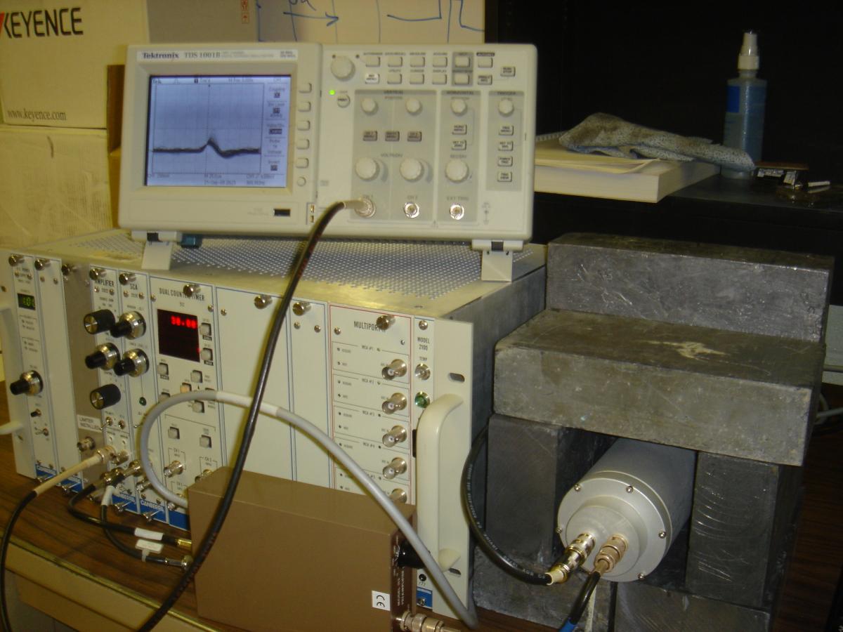 skin dosimeter laboratory setup